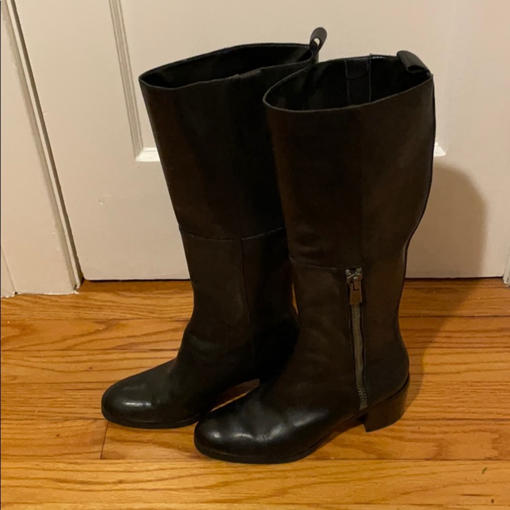 Black leather Nine West Boots